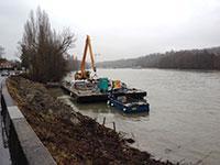 Réfection de la berge de Seine sur la RD39