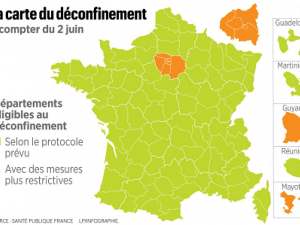 Carte du déconfinement progressif